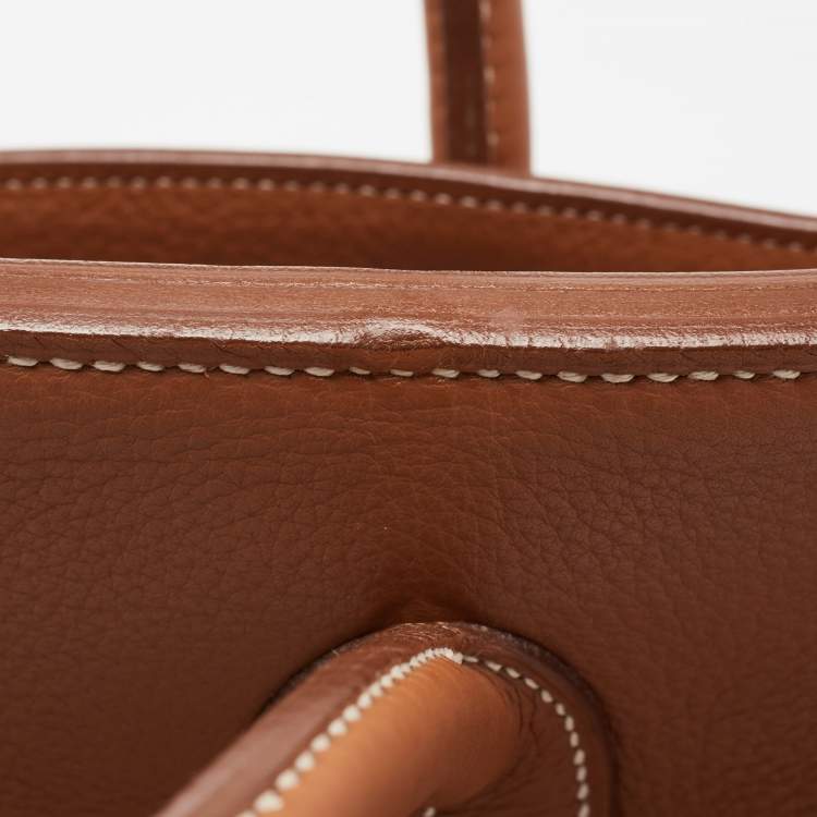 Pre Owned Hermes Etrusque Togo Leather Gold Finish Birkin HAC 45 Bag