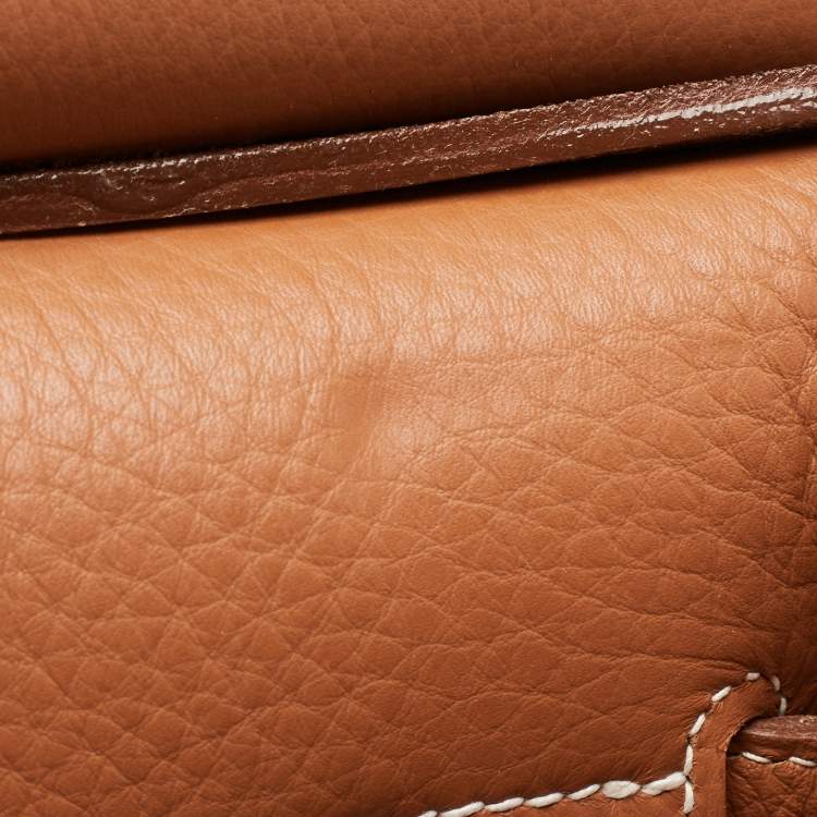 Pre Owned Hermes Etrusque Togo Leather Gold Finish Birkin HAC 45 Bag