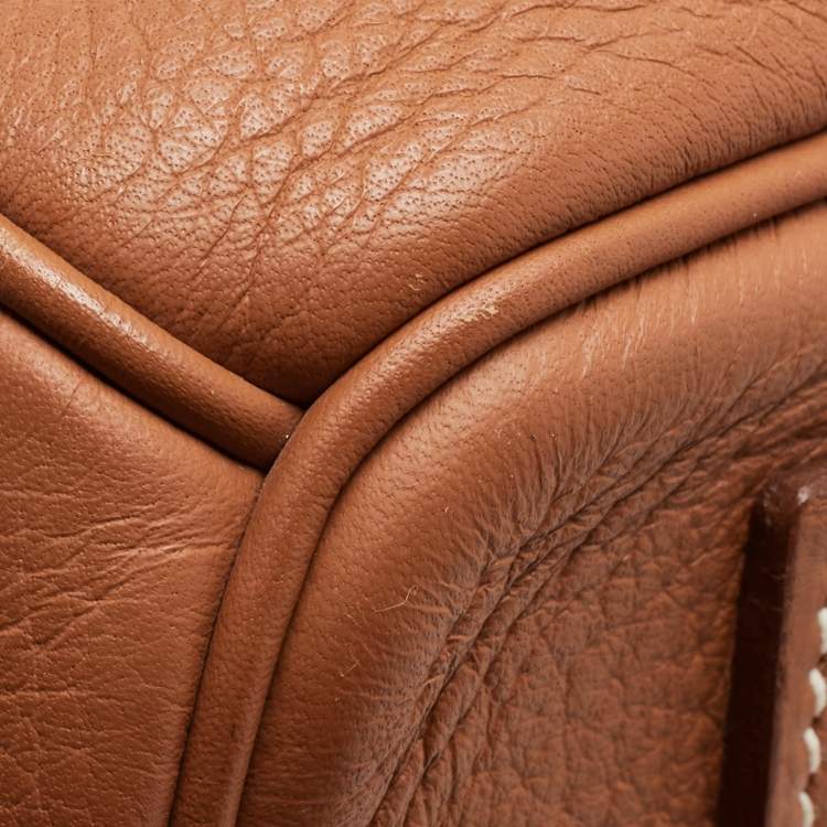 Pre Owned Hermes Etrusque Togo Leather Gold Finish Birkin HAC 45 Bag