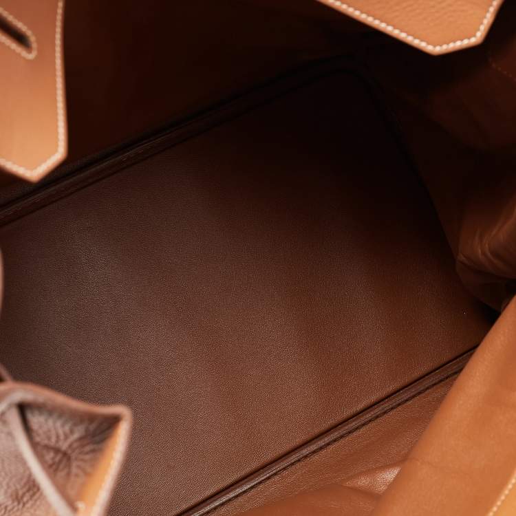 Pre Owned Hermes Etrusque Togo Leather Gold Finish Birkin HAC 45 Bag