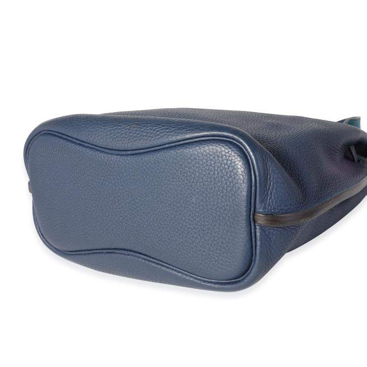 Pre Owned Hermes Verso Bleu De Presse & Bleu Paon Togo So Kelly 22 PHW