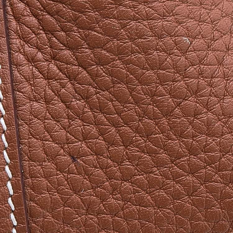 Pre Owned Hermes Gold Clemence Leather Picotin Lock 22 Bag