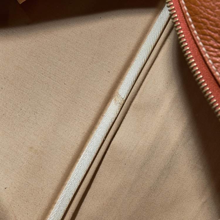 Pre Owned Hermes Fauve Taurillon Clemence Leather Victoria II 50 Bag 