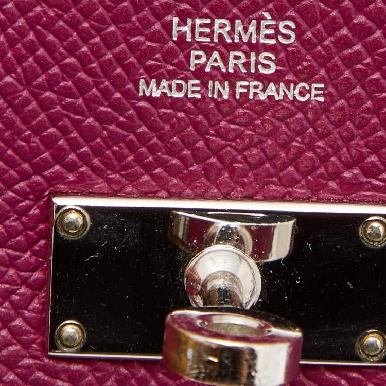 Pre Owned Hermès Tosca Epsom Leather Kelly Classic Wallet