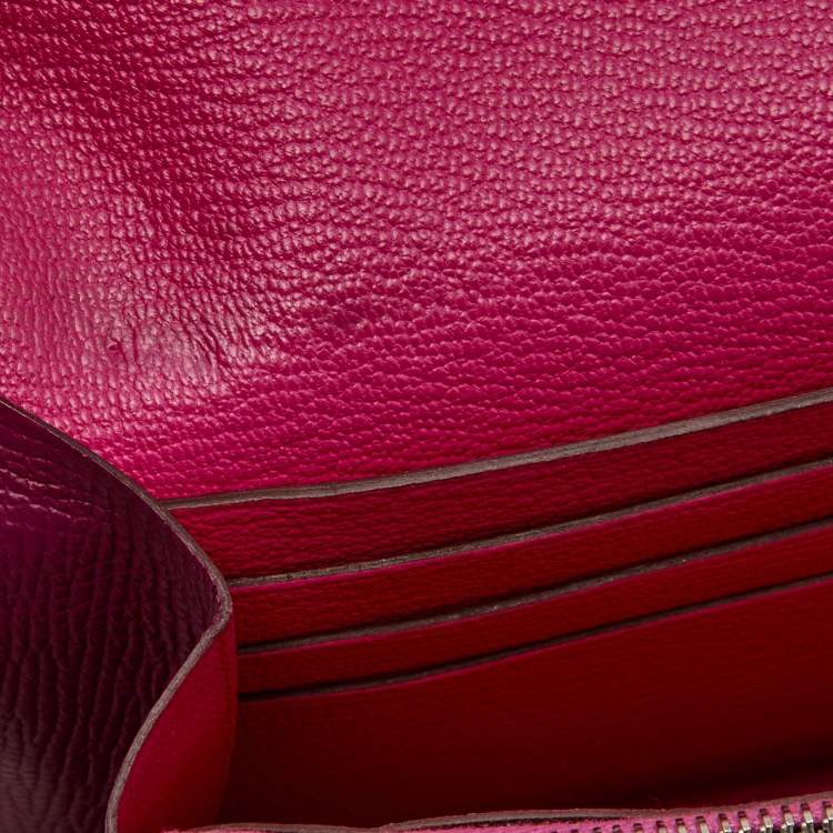 Pre Owned Hermès Tosca Epsom Leather Kelly Classic Wallet