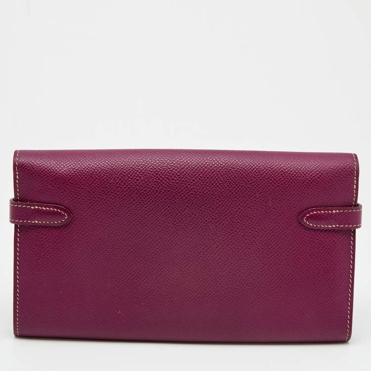 Pre Owned Hermès Tosca Epsom Leather Kelly Classic Wallet