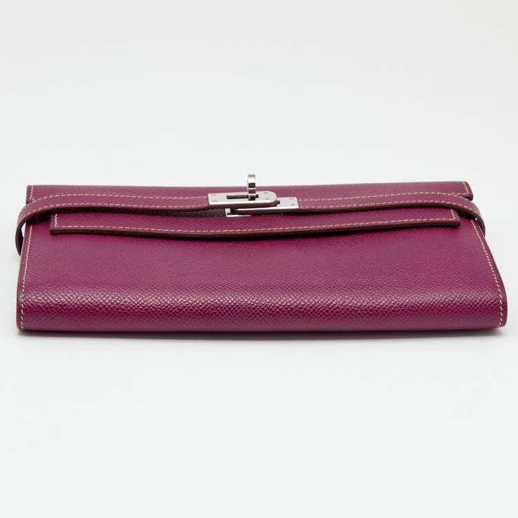 Pre Owned Hermès Tosca Epsom Leather Kelly Classic Wallet