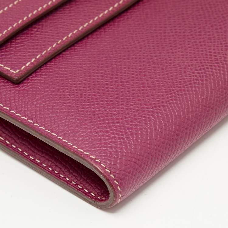 Pre Owned Hermès Tosca Epsom Leather Kelly Classic Wallet