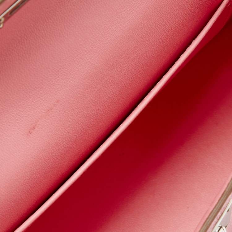 Pre Owned Hermès Rose Confetti Chevre Mysore Leather Palladium Plated Mini Kelly II Sellier 20 Bag