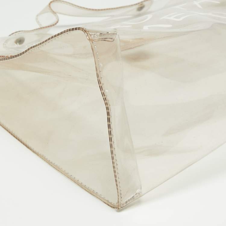 Pre Owned Hermes Transparent Vinyl Souvenir De L'Exposition Kelly 40 Bag