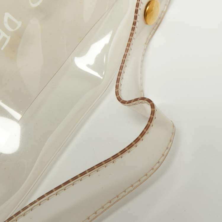 Pre Owned Hermes Transparent Vinyl Souvenir De L'Exposition Kelly 40 Bag