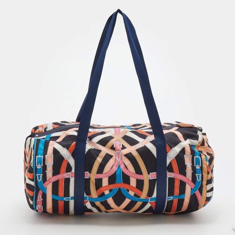 Pre Owned Hermes Barenia Cavalcadour Airsilk 44 Duffle Bag