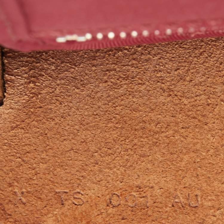 Pre Owned Hermes Ruby/Fauve Canvas and Leather Herbag Zip 31 Bag