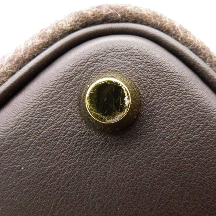 Pre Owned Hermes Evennes Felt Swift Leather Picotin Lock PM Bag