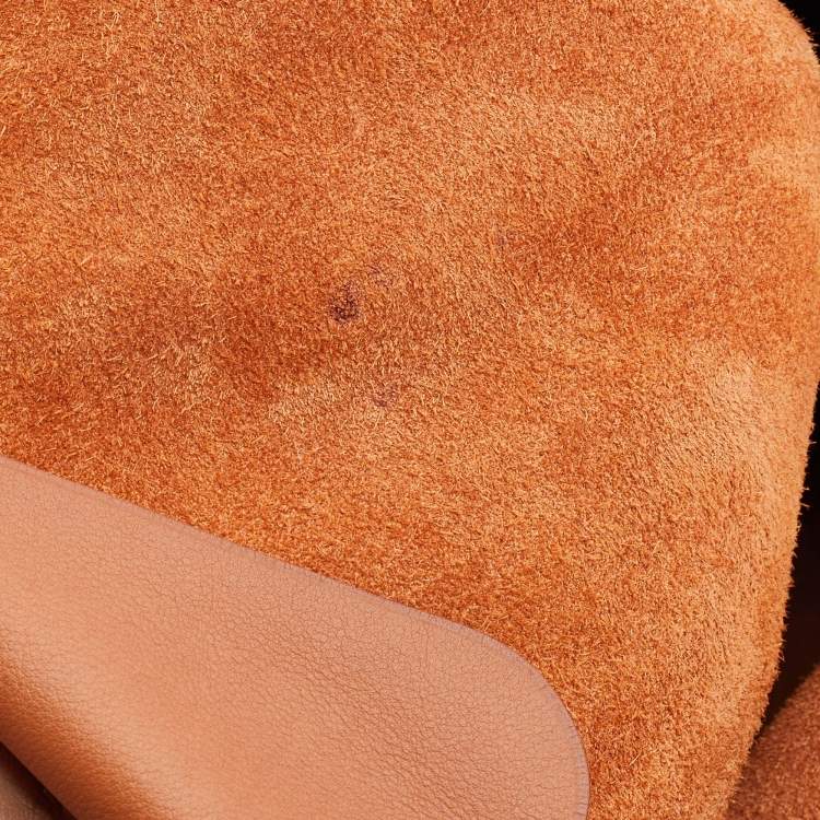 Pre Owned Hermes Gold Swift/Vache Hunter and Taurillon Clemence Leather Virevolte 24 Bag