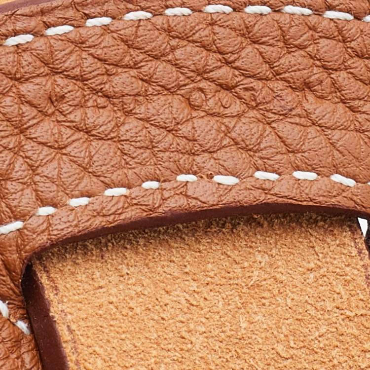 Pre Owned Hermes Gold Swift/Vache Hunter and Taurillon Clemence Leather Virevolte 24 Bag