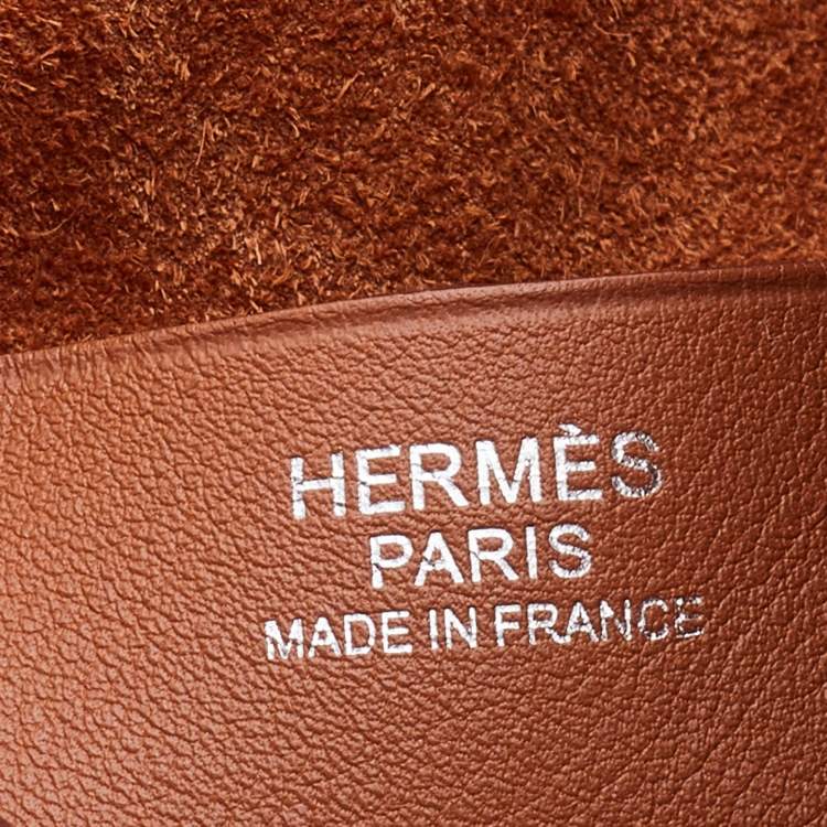 Pre Owned Hermes Gold Swift/Vache Hunter and Taurillon Clemence Leather Virevolte 24 Bag
