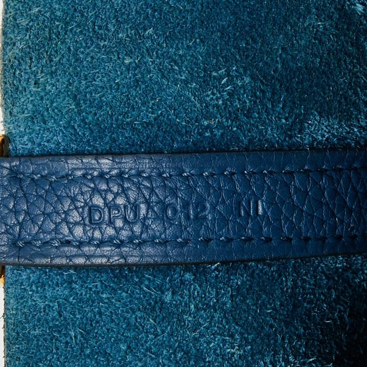 Pre Owned Hermes Deep Blue Taurillon Maurice Leather Picotin Lock 22 Bag