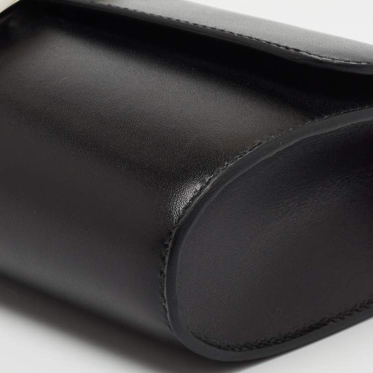 Pre Owned Hermes Black Box Calf Leather Egee Clutch