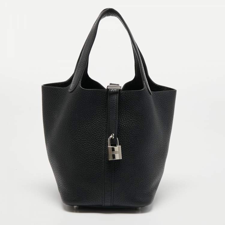 Hermes Black Togo Leather Picotin Lock 18 Bag Hermes | The Luxury Closet