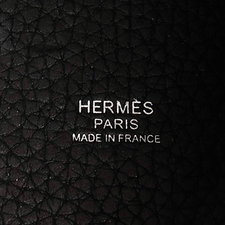 Pre Owned Hermes Black Togo Leather Picotin Lock 18 Bag