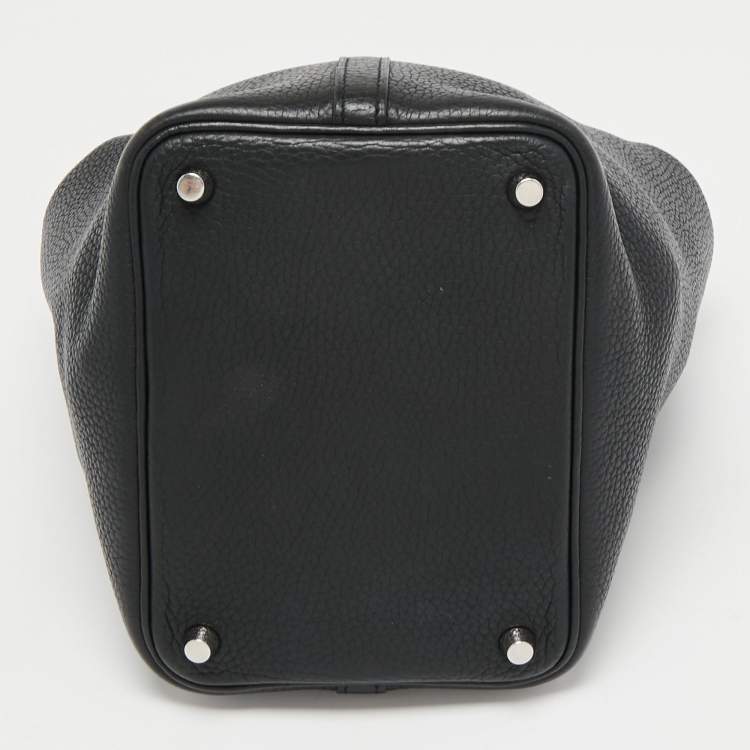 Pre Owned Hermes Black Togo Leather Picotin Lock 18 Bag