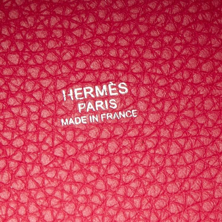 مملوكة مسبقًا Hermes Rose Mexico Taurillon Clemence Leather Picotin Lock 18 Bag