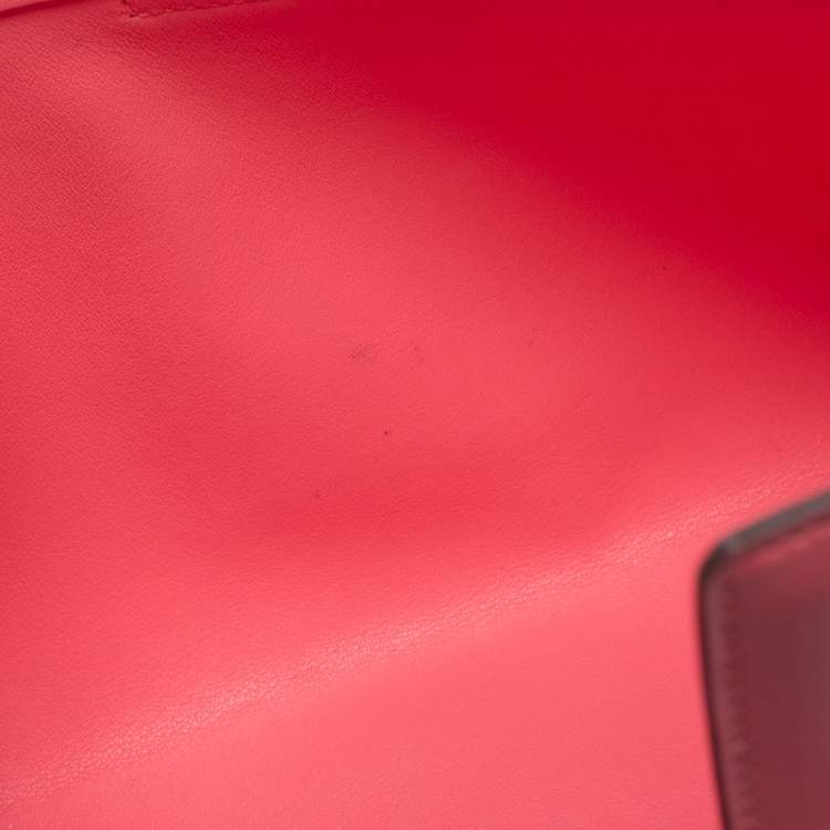 Pre Owned Hermès Rose Azalee Swift Leather Elan Jige 29 Clutch