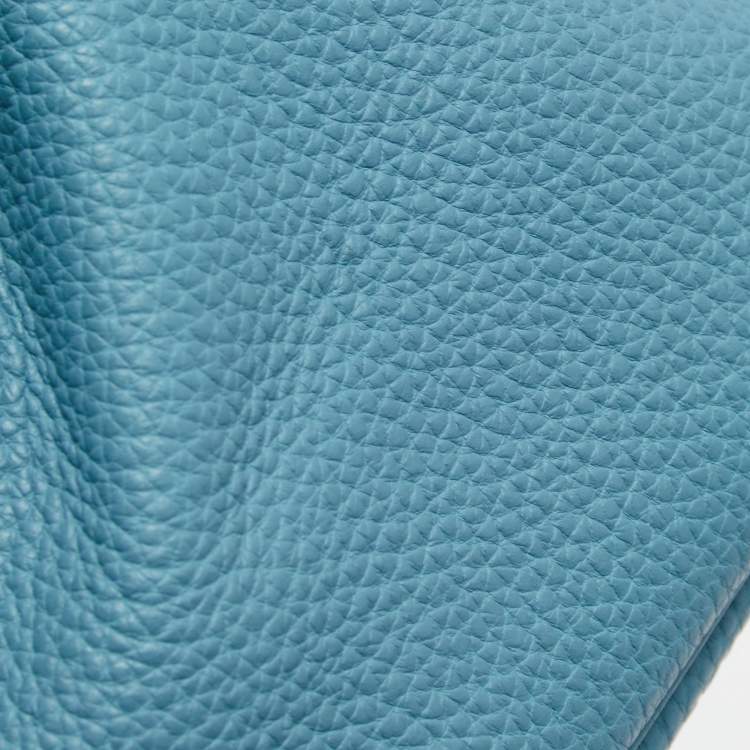 مملوكة مسبقًا Hermes Blue Jean Epsom Leather Palladium Finish Birkin 35 Bag