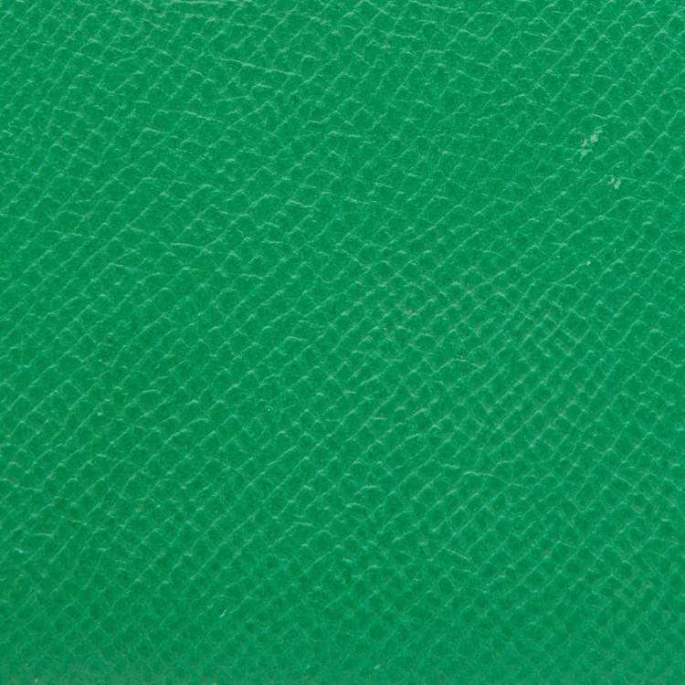 Pre Owned Hermes Bambou Epsom Leather Calvi Card Holder