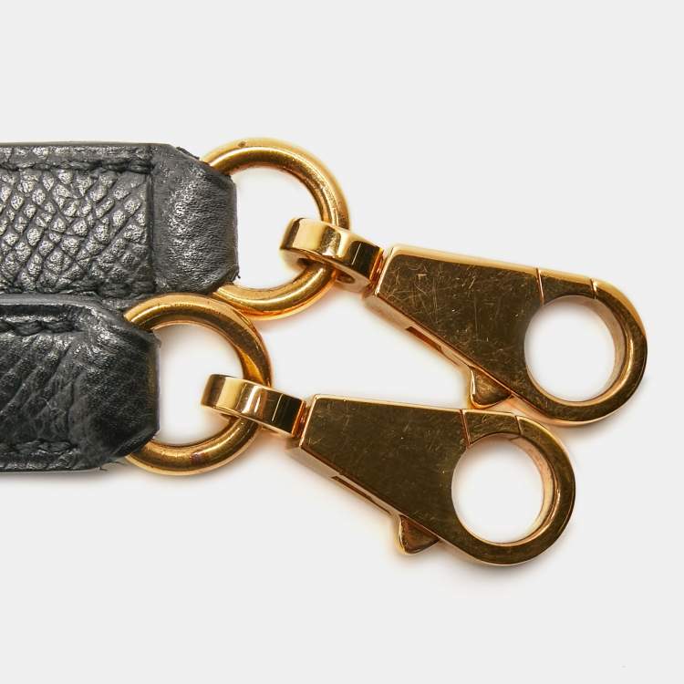 Pre Owned Hermès Black Epsom Leather Gold Finish Kelly Sellier 35 Bag