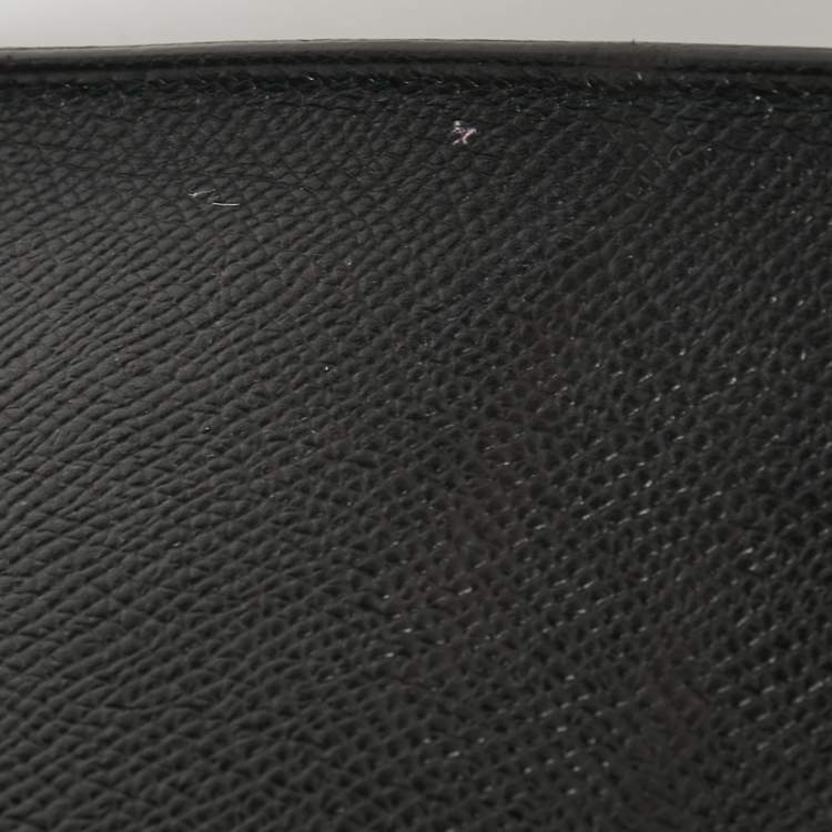 Pre Owned Hermès Black Epsom Leather Gold Finish Kelly Sellier 35 Bag