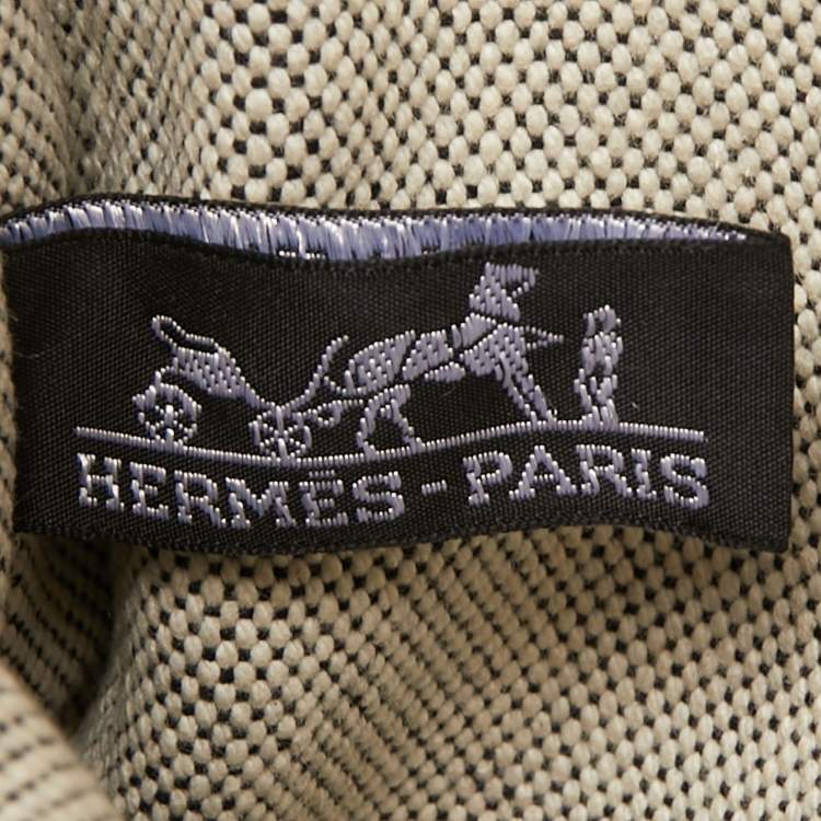 Pre Owned Hermes Grey Canvas Fourre Tout PM Bag