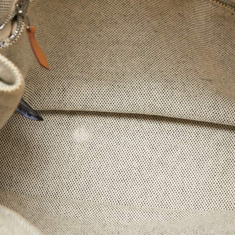 Pre Owned Hermes Grey Canvas Fourre Tout PM Bag