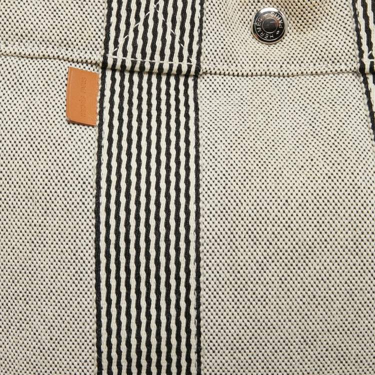 Pre Owned Hermes Grey Canvas Fourre Tout PM Bag