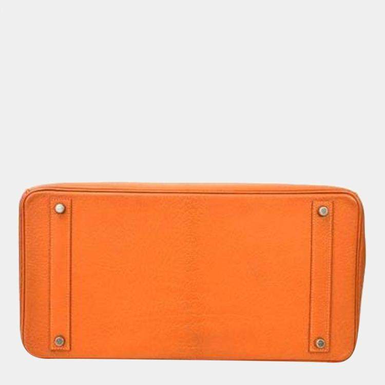 مملوكة مسبقًا Hermes Potiron Chevre Mizol Birkin 40 Ladies Handbag 