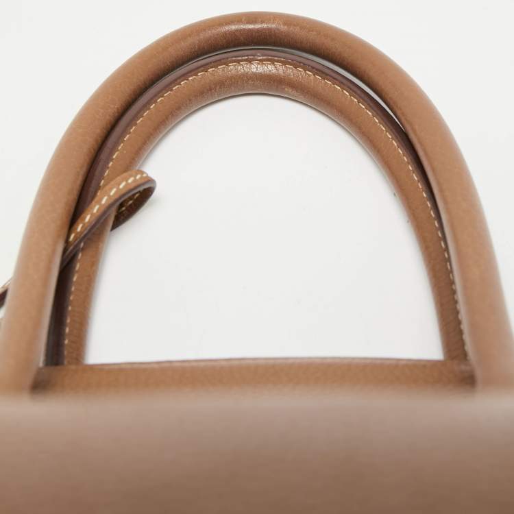 Pre Owned Hermes Gold Togo Leather Gold Finish Birkin 35 Bag