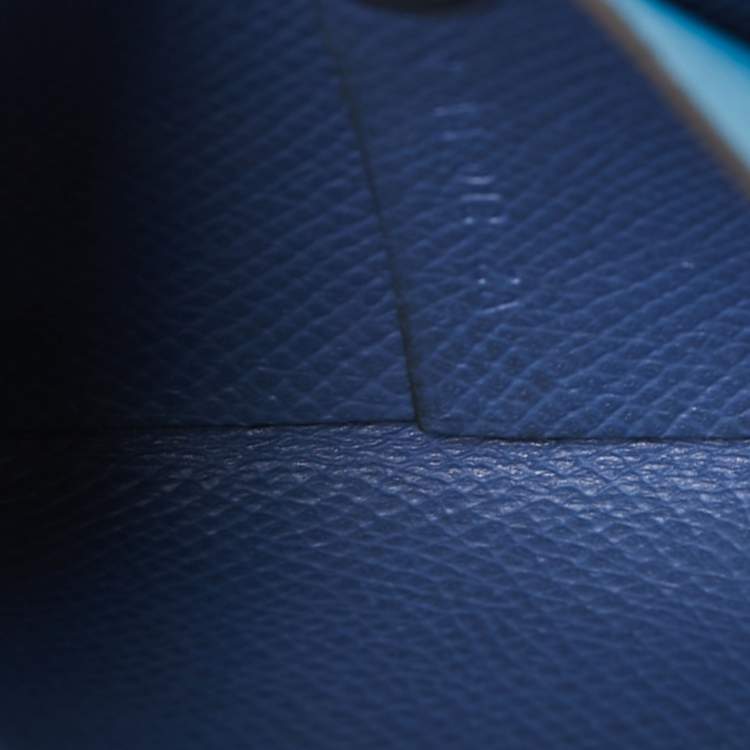 مملوكة مسبقًا Hermes Bleu De Galice/Bleu Agathe Epsom Leather Bastia Coin Purse