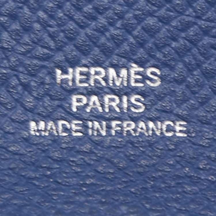 مملوكة مسب�قًا Hermes Bleu De Galice/Bleu Agathe Epsom Leather Bastia Coin Purse