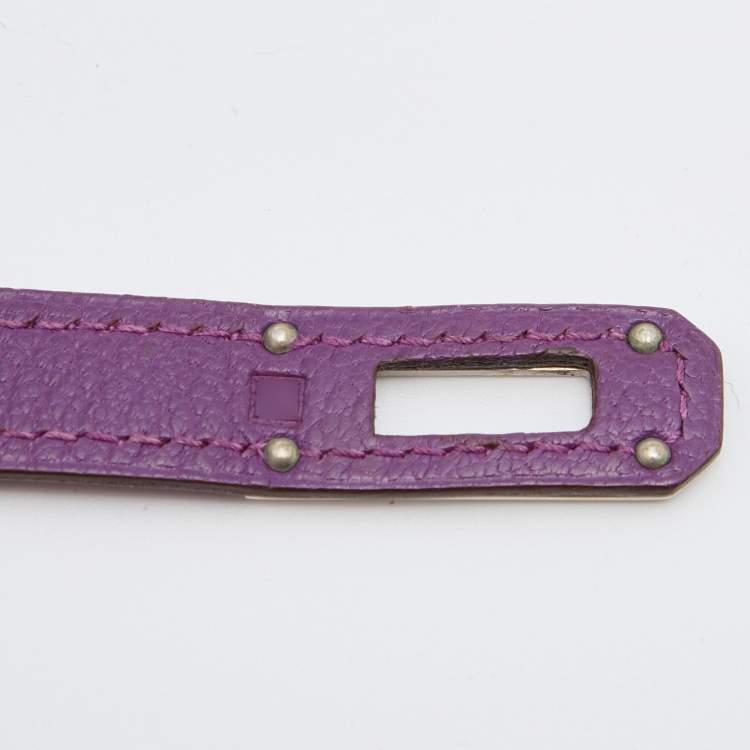 Pre Owned Hermès Anemone Chevre Leather Kelly Depliant Wallet