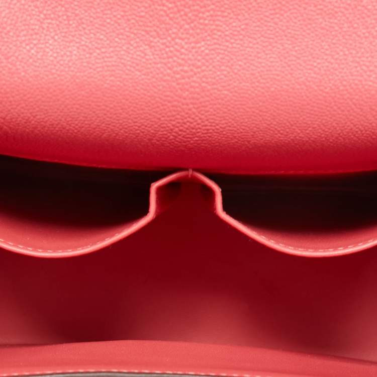 Pre Owned Hermes Rose Lipstick Chevre Mysore Leather Cinhetic Boxy Bag