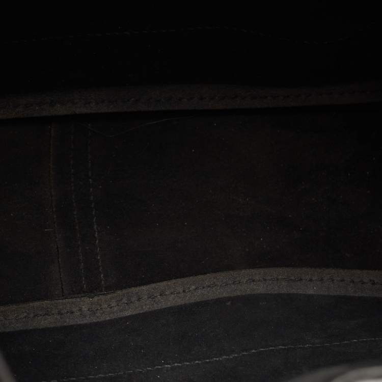 Pre Owned Hermes Black Box Leather Trim Hobo