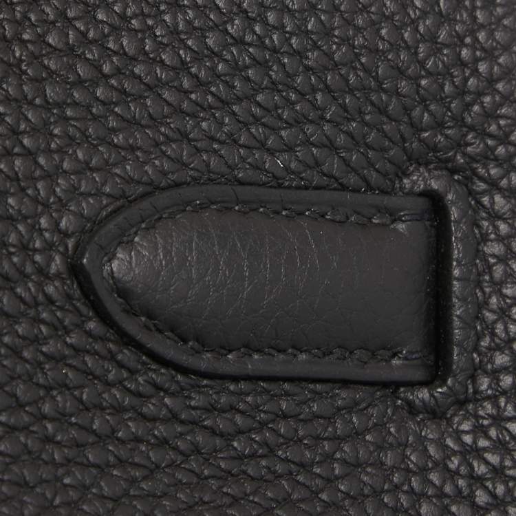 Pre Owned Hermès Black Togo Leather Gold Finish Birkin 30 Bag