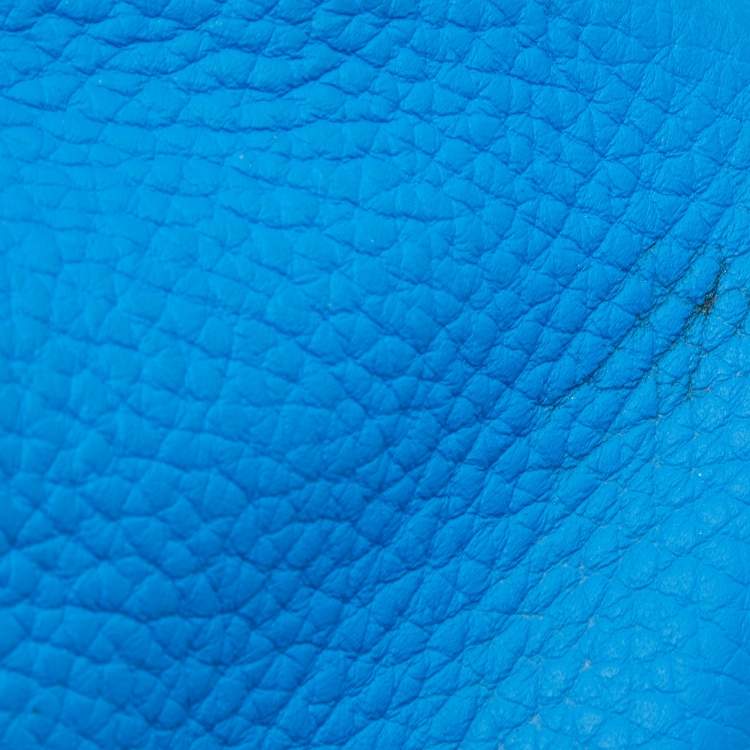 Pre Owned Hermes Orange/Etain/Sanguine Clemence Leather Palladium Finish Birkin 30 Bag