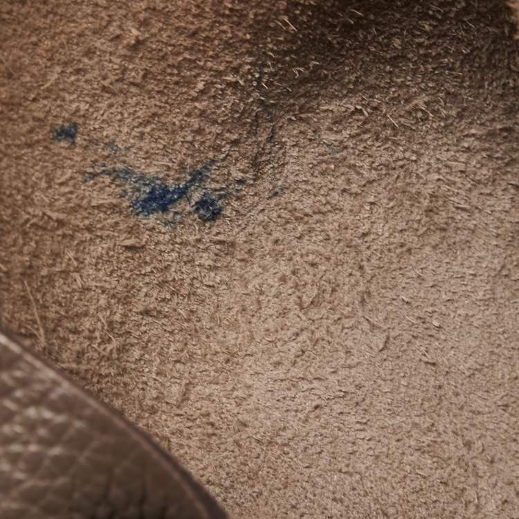 Pre Owned Hermes Etoupe Taurillon Clemence Leather Picotin Lock 18 Bag