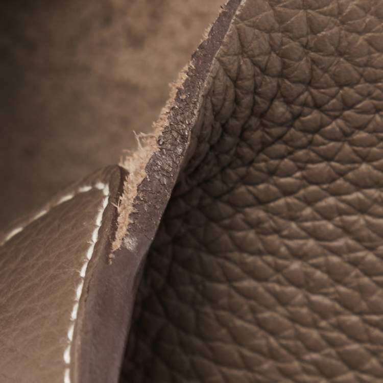 Pre Owned Hermes Etoupe Taurillon Clemence Leather Picotin Lock 18 Bag