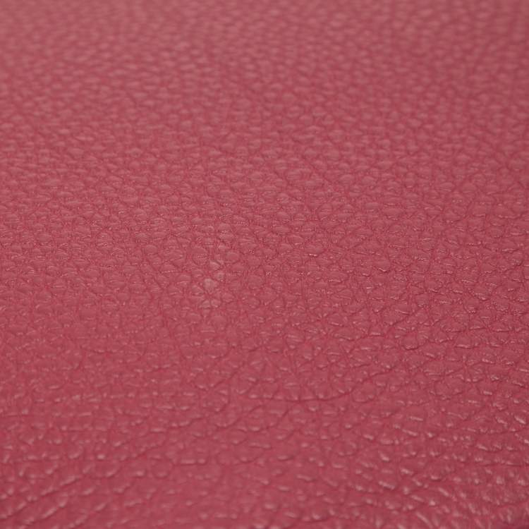 Pre Owned Hermes Tosca Togo Leather Palladium Finish Birkin 35 Bag