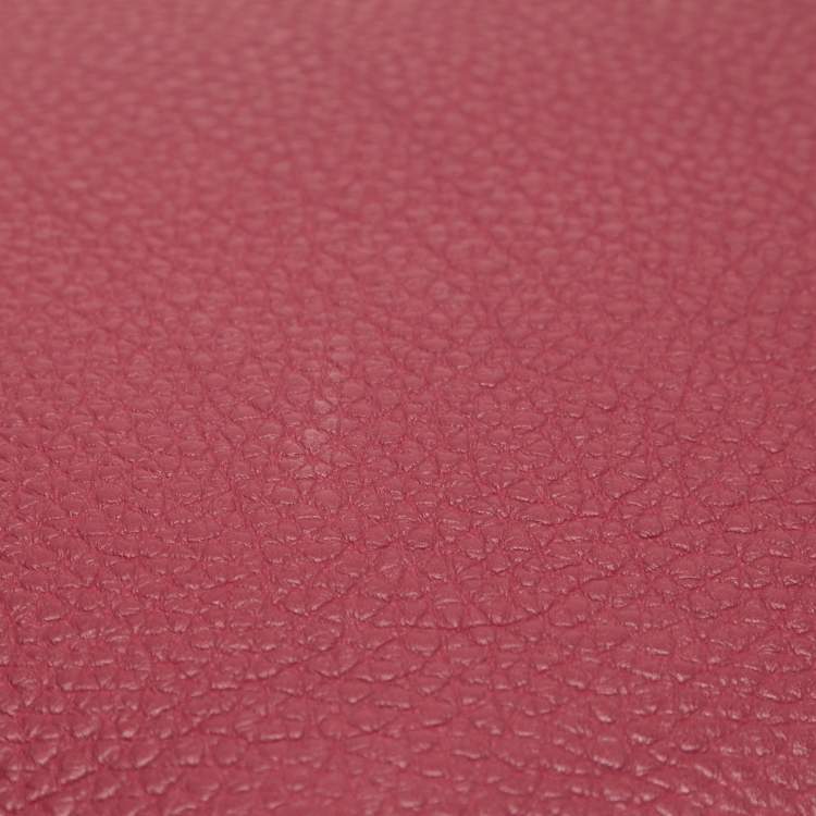 Pre Owned Hermes Tosca Togo Leather Palladium Finish Birkin 35 Bag