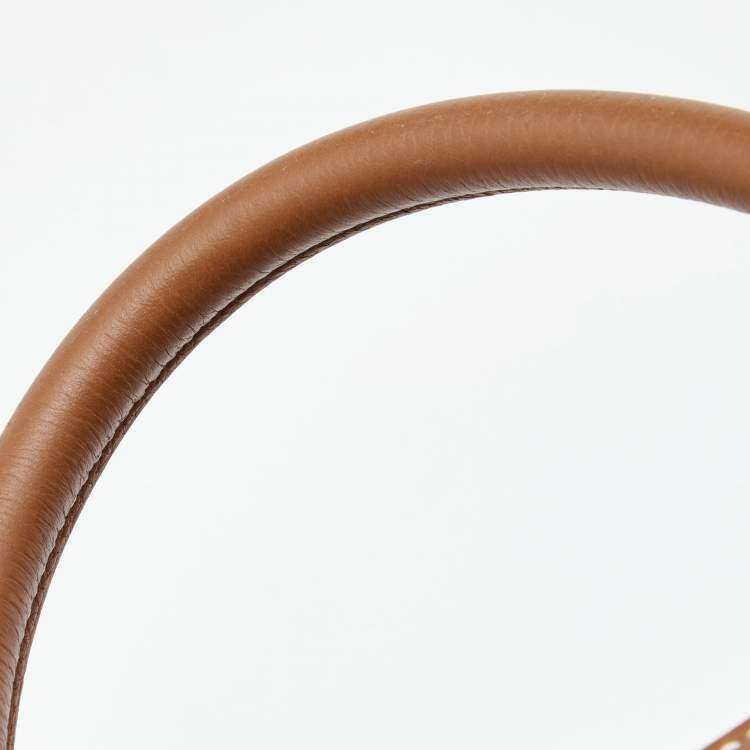 Pre Owned Hermes Gold Togo Leather Gold Finish Birkin 35 Bag