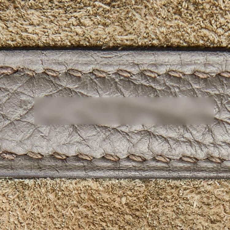 Pre Owned Hermes Etain Taurillon Clemence Leather Picotin Lock 22 Bag